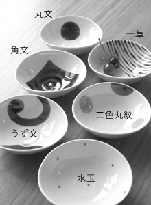 【和食器通販ショップ　藍土な休日】染付変形小鉢（６柄）［康創窯］