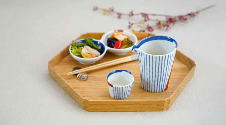 藍土　藍土な休日　和食器　通販　有田焼　伝平窯　酒器　片口　盃　ぐい呑
