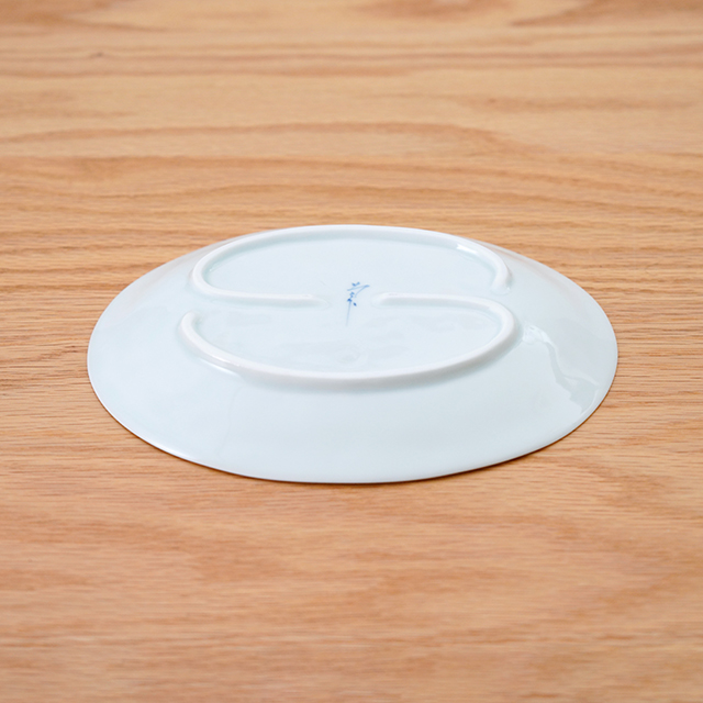 藍土　藍土な休日　和食器　通販　有田焼　そうた窯　楕円皿　唐草　染錦　プレート　丸皿