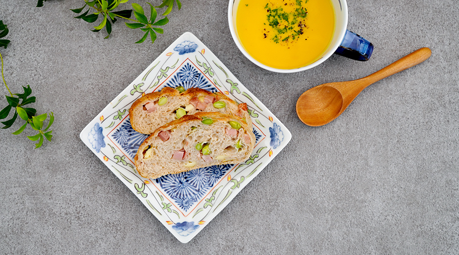 藍土　藍土な休日　和食器　通販　有田焼　そうた窯　角皿　唐草　染錦　プレート　スクエア　取皿
