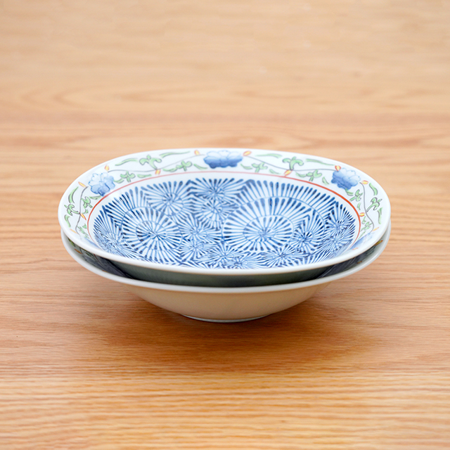 染錦渕唐草蛸唐草ナブリ菓子鉢 ［そうた窯］│煮物やサラダ、和え物