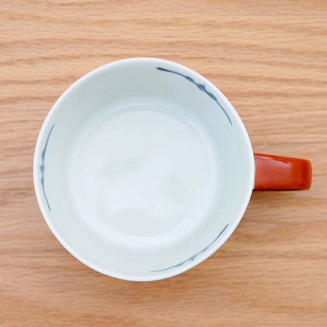 藍土　藍土な休日　和食器　通販　有田焼　そうた窯　唐草　染錦　スープカップ　カップ