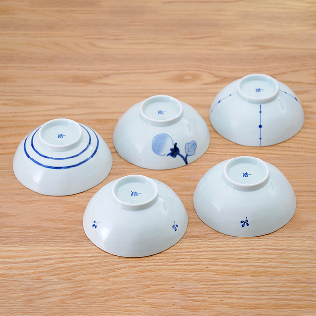 藍土 藍土な休日 和食器 通販 有田焼 皓洋窯 おてがる碗 鉢 取鉢 ボウル 5柄