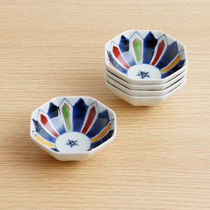 有田焼　皓洋窯　つたう irodoru　イロドル 八角　小鉢　鉢　ボウル　染錦　剣先　【和食器通販ショップ　藍土な休日】