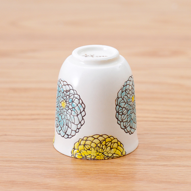 藍土　藍土な休日　和食器　通販　波佐見焼　菊祥陶器　花　ゆのみ　湯呑　カップ