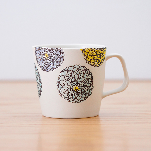藍土　藍土な休日　和食器　通販　波佐見焼　菊祥陶器　花　マグカップ　マグ　カップ